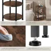 Table d’appoint COLCHESTER 40x61cm - Bois foncé industriel, Voir les images du produit 4
