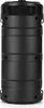 A black cylindrical Bluetooth speaker is shown from the front. Produktbild-Vorschau