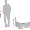 5-tlg. Garten-Sofagarnitur mit Kissen Schwarz Poly Rattan Produktbild-Vorschau 8