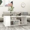 vidaXL Konferenční stolek vysoký lesk bílý 100x50x40 cm Náhled obrázku produktu 2