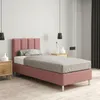 Hotelbett 90x200 cm - Rosa - Polsterbett für Hotels und Produktbild-Vorschau 3