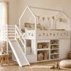 Flieks Etagenbett 90x200cm mit Rutsche, Kinderbett Hausbett Produktbild-Vorschau 3