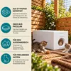 QLS Wetterfestes Katzenhaus aus Styropor - 58x38 cm Produktbild-Vorschau 2