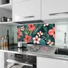 Küchenrückwand Spritzschutz Glas mit Motiv Tropenblumen 40 Produktbild-Vorschau 2