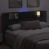 vidaXL Stauraum Kopfteil mit LED Schwarze Eiche Produktbild-Vorschau 4