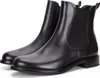 A pair of black leather Chelsea boots on a white background. Voir les images du produit