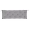 A grey bench cushion on a white background. Produktbild-Vorschau