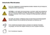 Safety and warning instructions for a product. Produktbild-Vorschau
