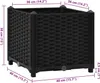 vidaXL Letto rialzato 40x40x38 cm Polipropilene Anteprima dell’immagine prodotto 8