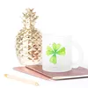 Mr. & Mrs. Panda Tee Tasse Blume Kleeblatt - Transparent - Produktbild-Vorschau 4