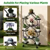 A plant stand with various plants displayed on it, with smaller inset images showing different types of plants. Náhled obrázku produktu