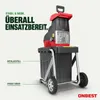 ONBEST Gartenhäcksler Elektro | 2800W mit Stopfer | bis 4,4 Produktbild-Vorschau 4