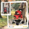 Wózek dla psa D00-127RD, buggy, składany, dla małych psów i Podgląd zdjęcia produktu 3