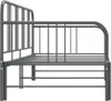 A side view of a gray metal daybed frame. Produktbild-Vorschau