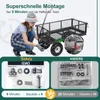 Sekey 300 KG Gartenwagen Gerätewagen Transportwagen mit 10" Produktbild-Vorschau 3