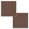 Two acoustic panels, one with vertical slats and the other with horizontal slats, are shown against a white background. Anteprima dell’immagine prodotto