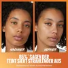 A split image showing a woman's face before and after using a cosmetic product, with text overlay. Podgląd zdjęcia produktu