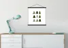 MuchoWow® Textilposter Weihnachtsbäume - Weiß - Muster Produktbild-Vorschau 3