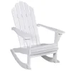 vidaXL Sedia a dondolo da giardino in legno bianco Anteprima dell’immagine prodotto 15