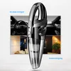 A handheld vacuum cleaner is shown in the foreground, with split images of a car interior and a living room in the background. Produktbild-Vorschau