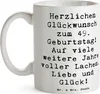 Mr. & Mrs. Panda Tasse Spruch 49. Geburtstag Glückwünsche - Produktbild-Vorschau 3