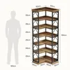 Libreria, libreria angolare da 184 cm, libreria da terra a Anteprima dell’immagine prodotto 9
