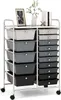 GOPLUS Rollcontainer mit 15 Schubladen stapelbar, Rollregal Produktbild-Vorschau 1