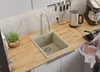 PRIMAGRAN Spülbecken Beige 38x50cm, Granitspüle 1 Becken + Produktbild-Vorschau 3