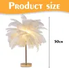 Kreative weiße Flauschig Tischlampe, Nachttischlampe, Produktbild-Vorschau 4
