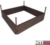 A brown raised garden bed frame with stakes. Produktbild-Vorschau