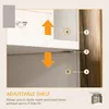 HOMCOM Sideboard für Wohnzimmer, Aufbewahrungsschrank mit Produktbild-Vorschau 5