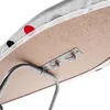 A close-up view of the underside of an ironing board, showing the wooden surface, metal support structure, and a metal bracket with hooks. Produktbild-Vorschau