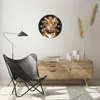 Wanduhr - Rund - Glasuhr - tiger tier - 40x40cm - Produktbild-Vorschau 6