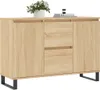 vidaXL Príborník Sonoma dub 101,5x35x70 cm Materiál na báze Náhľad obrázku produktu 3