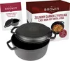 Browin 330527 Gusseisentopf mit Pfanne, 3,5 L / Schmortopf Produktbild-Vorschau 8