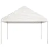 vidaXL Pavillon mit Dach Weiß 13,38x4,08x3,22 m Polyethylen Produktbild-Vorschau 2
