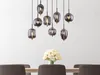 Globo Lighting|Hängeleuchte Metall schwarz, 8x E14 Produktbild-Vorschau 1