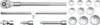 YATO Gola Satz 3/4" 15 Stück 30-60mm YT-1334 Produktbild-Vorschau 3
