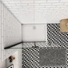 100x195cm Walk in  Schwarz Faltbar+drehbar 6mm Nano ESG Produktbild-Vorschau 4
