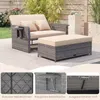 COSTWAY Polyrattan Sonnenliege, Gartenliege mit Produktbild-Vorschau 8