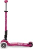 Micro Kinder Scooter Maxi Deluxe LED Faltbar , Hellrot Produktbild-Vorschau 7