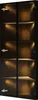 A dark, modern glass display cabinet with internal LED lighting. Anteprima dell’immagine prodotto