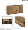 Merax Sideboard mit 4 Türen und 1 Schublade, Produktbild-Vorschau 5