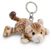 NICI Schlüsselanhänger Katze Bengal liegend braun 10cm Produktbild-Vorschau 1