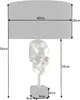 Extravagante Tischlampe SKULL 56cm schwarz silber Metall Produktbild-Vorschau 12