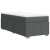 Boxspringbett mit Matratze Dunkelgrau 90x190 cm Stoff Produktbild-Vorschau 9