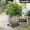 WAGNER Pflanzenroller FLOWER Ø 29 x 6,5 cm, außen & innen, Produktbild-Vorschau 3