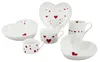 Valentine Becher 350ml Porzellan Weiß mit roten Herzen, Produktbild-Vorschau 2