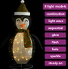Weihnachtsdeko Pinguin LED Luxus-Gewebe 120 cm Produktbild-Vorschau 4