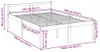 vidaXL Seniorenbett Weiß 135x190 cm Massivholz Kiefer Produktbild-Vorschau 8